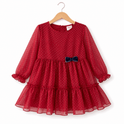 707172 9243 - Abito in chiffon a pois Boboli