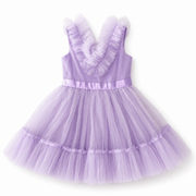 Abito elegante in tulle lilla