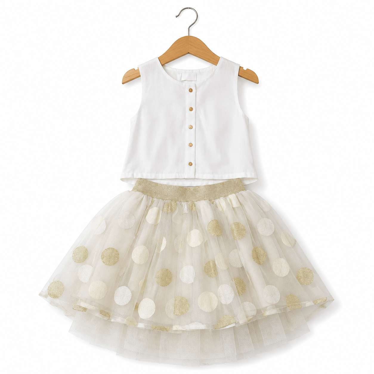 Completo bambina top e gonna in tulle - Fun&Fun Couture