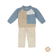 Completo Maglioncino e Pantalone in Velluto Millerighe - Deolinda