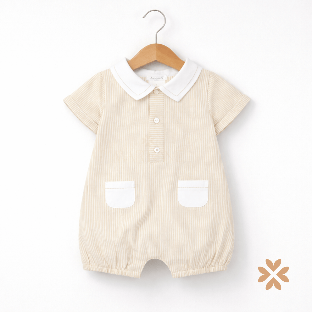 Pagliaccetto in lino a righe - Deolinda