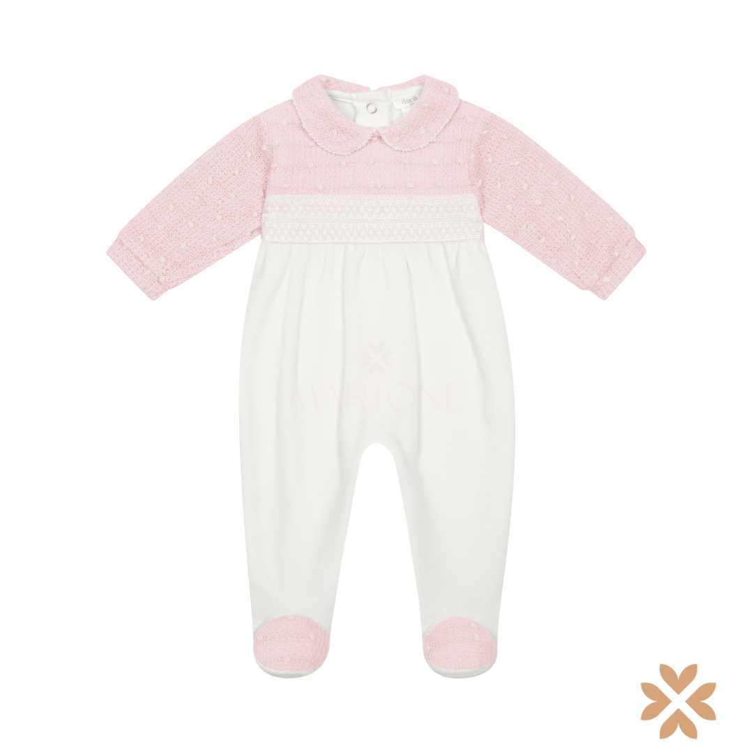 Tutina in Caldo Cotone Punto Smock - Deolinda