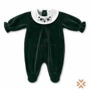 Tutina in ciniglia verde - Deolinda