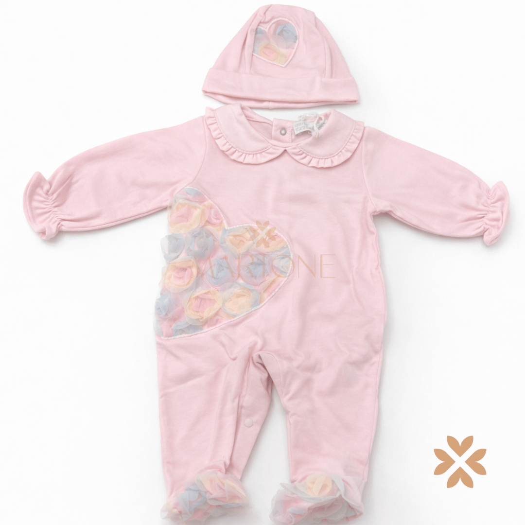 Tutina in cotone con rose - Deolinda