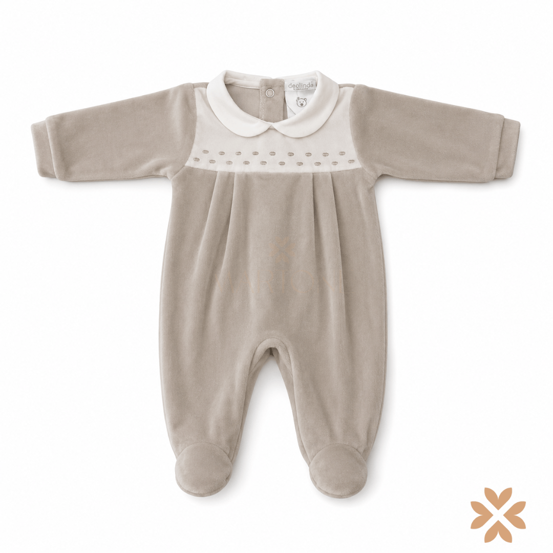 Tutina intera in ciniglia beige - Deolinda