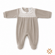 Tutina intera in ciniglia beige - Deolinda