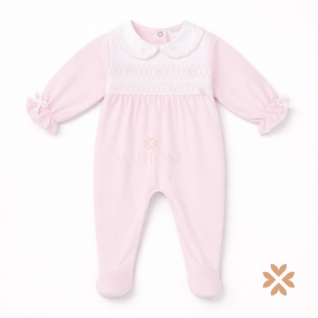 Tutina intera rosa in cotone - Deolinda