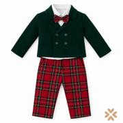 Completo Verde con Pantalone Tartan - Gentlemen