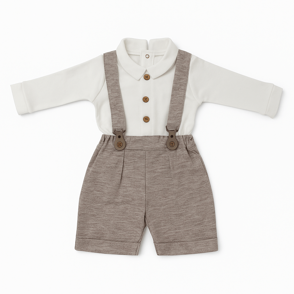 Completo elegante con bretelle - Isabel&Martinez