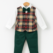 Completo tartan e velluto