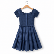 Abito  denim con corpino elasticizzato - Jeycat