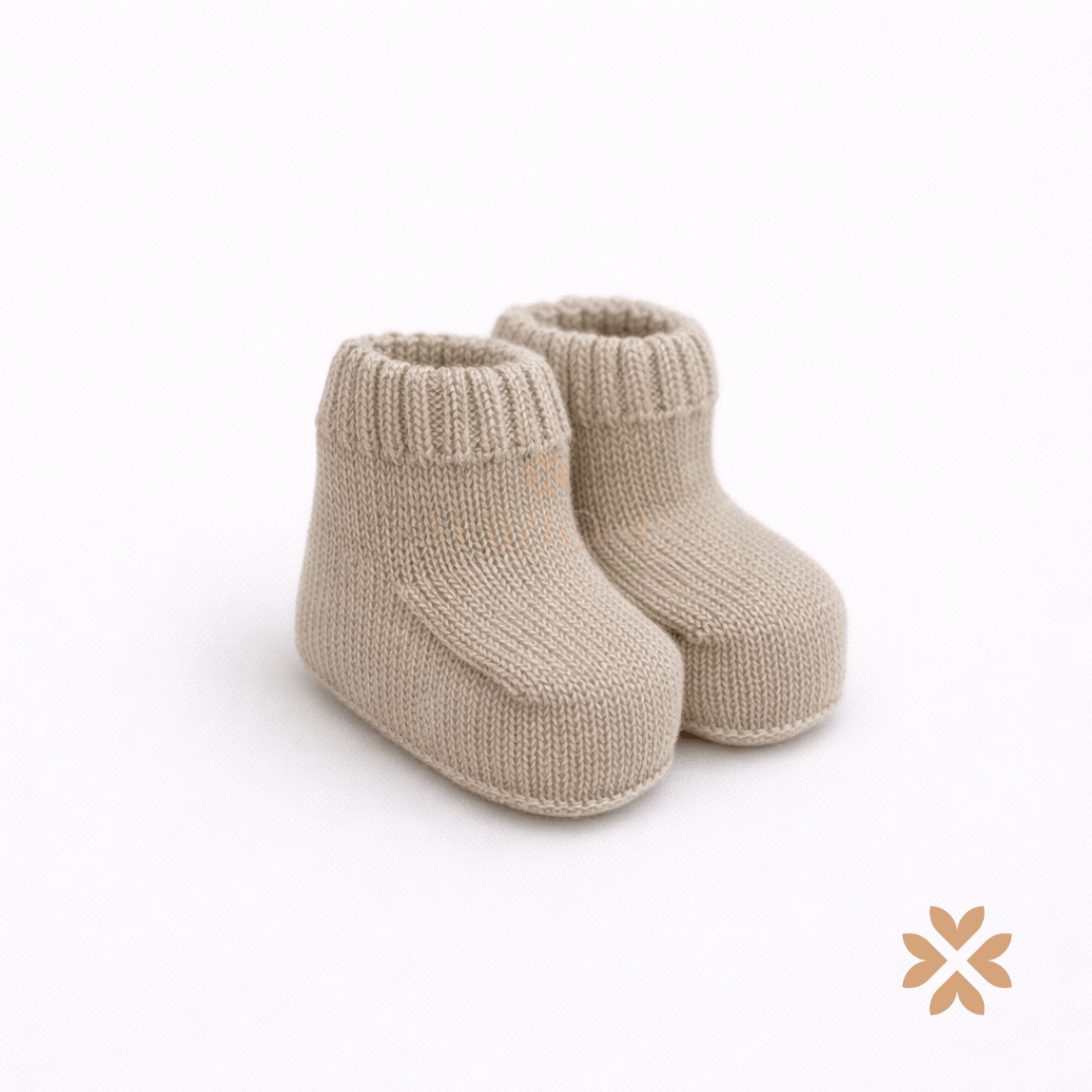 Babbucce beige in filo di cotone - Juliana