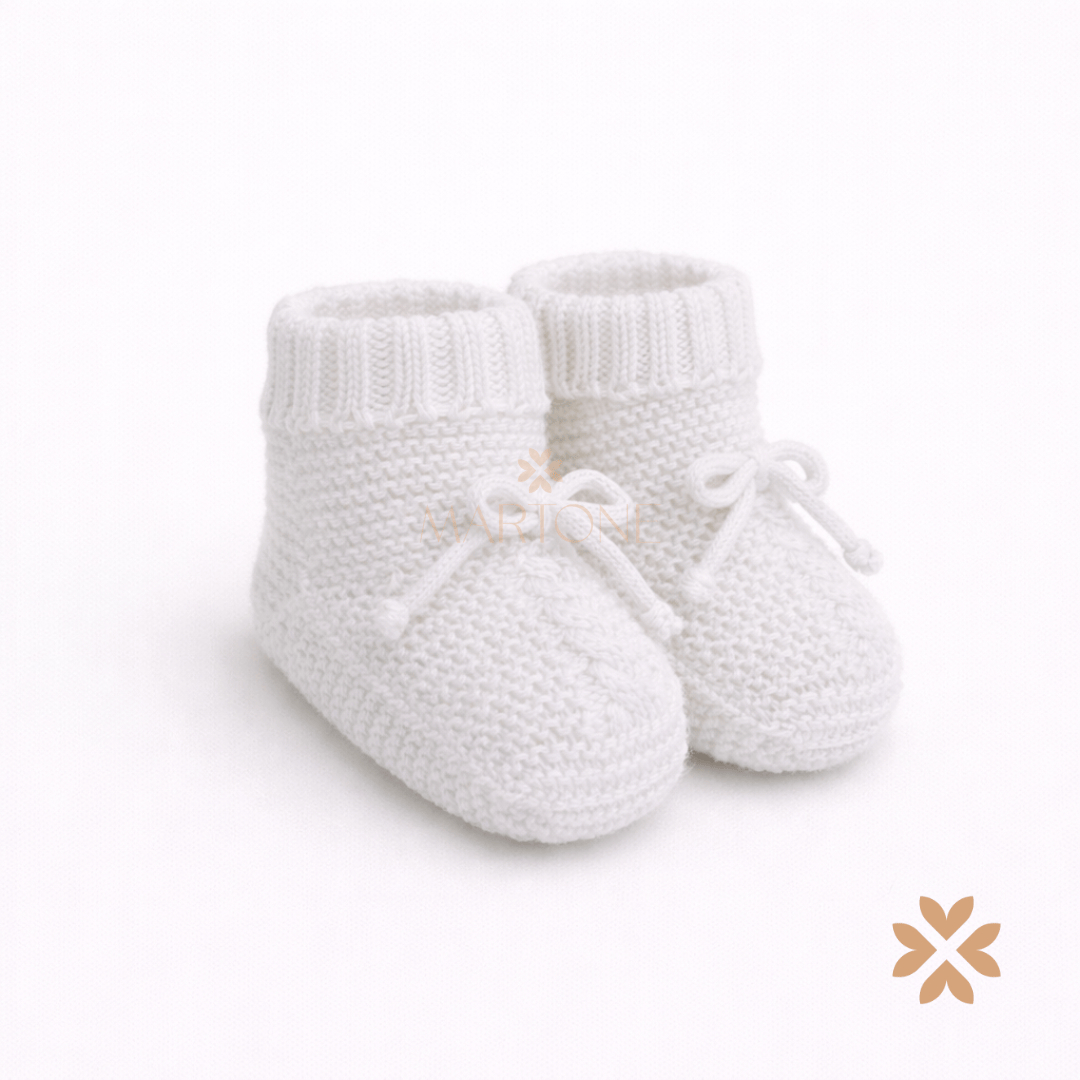 Babbucce bianche in filo di cotone - Juliana