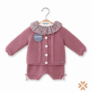 Completo salopette blusa e cardigan - Juliana