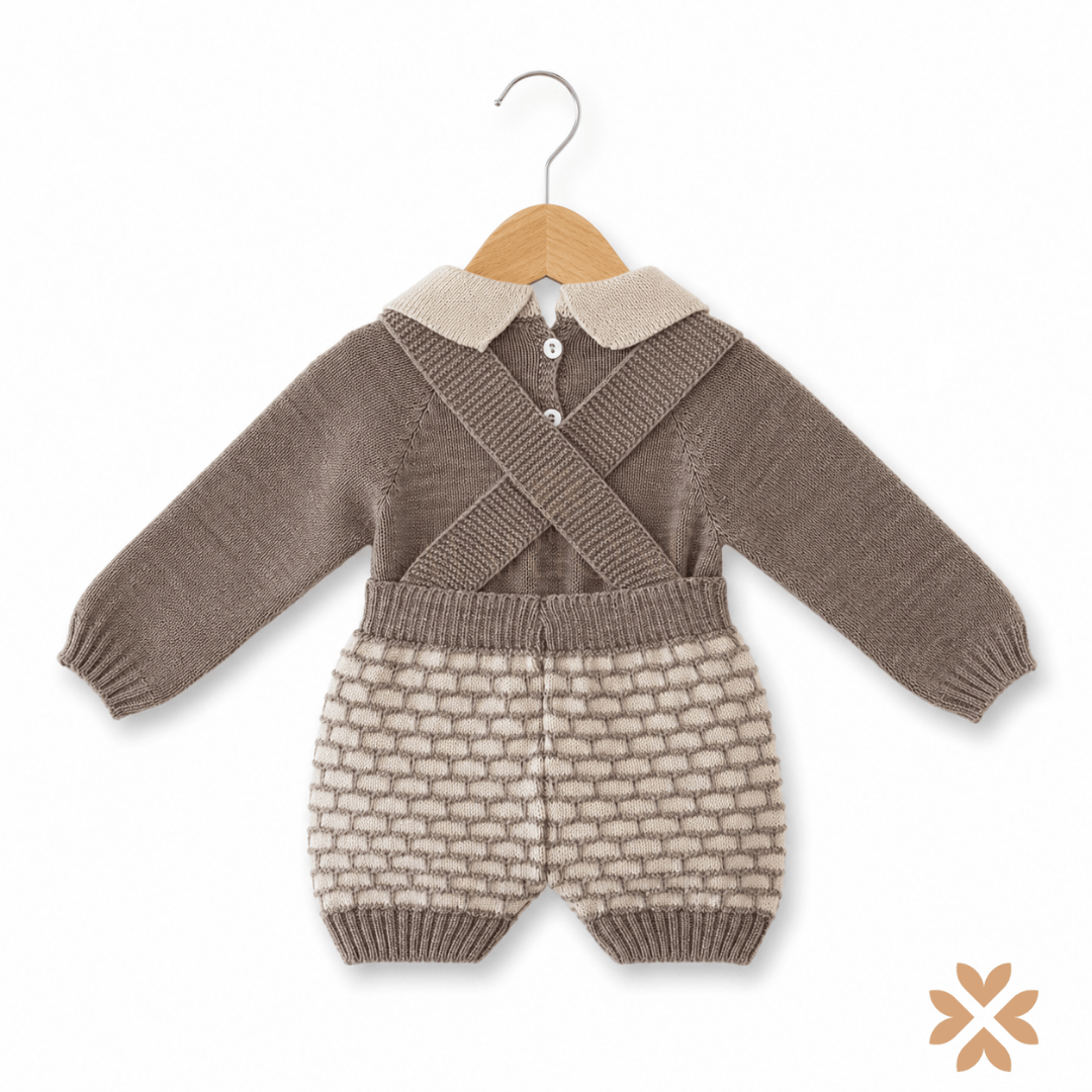 Salopette neonato in maglia - Juliana