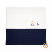 Coperta bicolore con orsetto - Juliana