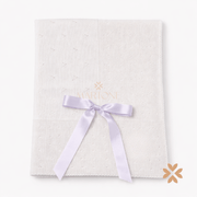 Coperta con fiocco bianco  - Juliana