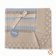 Coperta in maglia con smerlo - Juliana