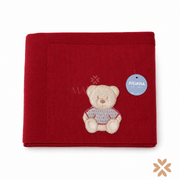 Coperta bordeaux in maglia