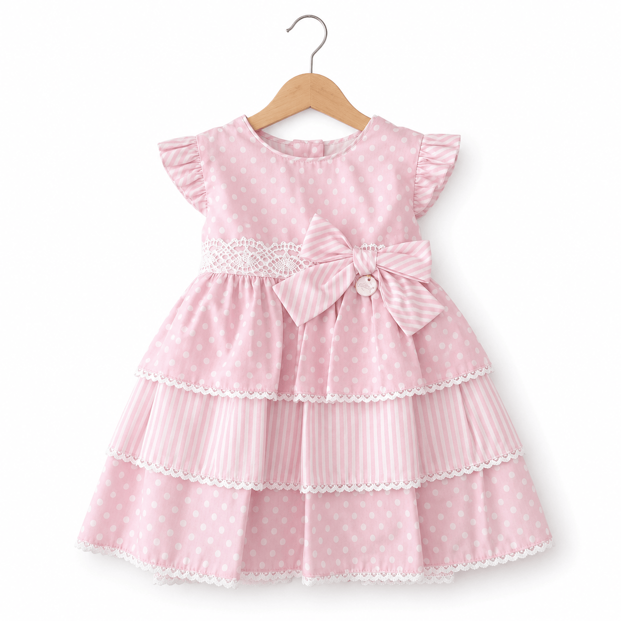 171043 - Abito in cotone a pois Kiriki