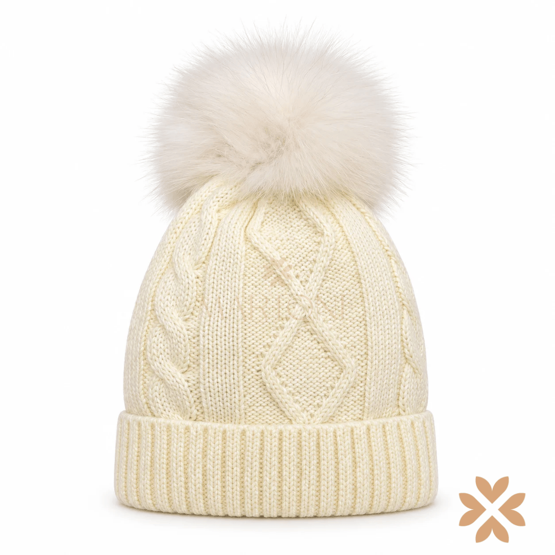 Cappello Trecce con Pompon - La Sartoria Dei Piccoli