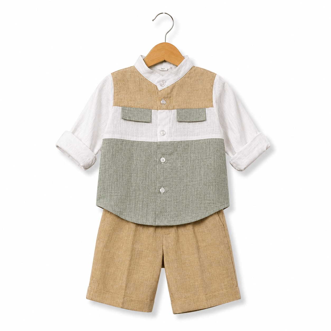 Completo in lino - La Sartoria Dei Piccoli