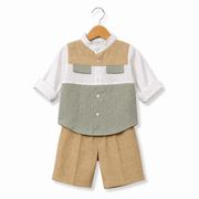 Completo in lino - La Sartoria Dei Piccoli