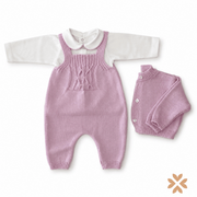 Completo neonata in lana con cardigan - La Sartoria Dei Piccoli