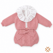 Completo Pagliaccetto con Blusa e Golfino