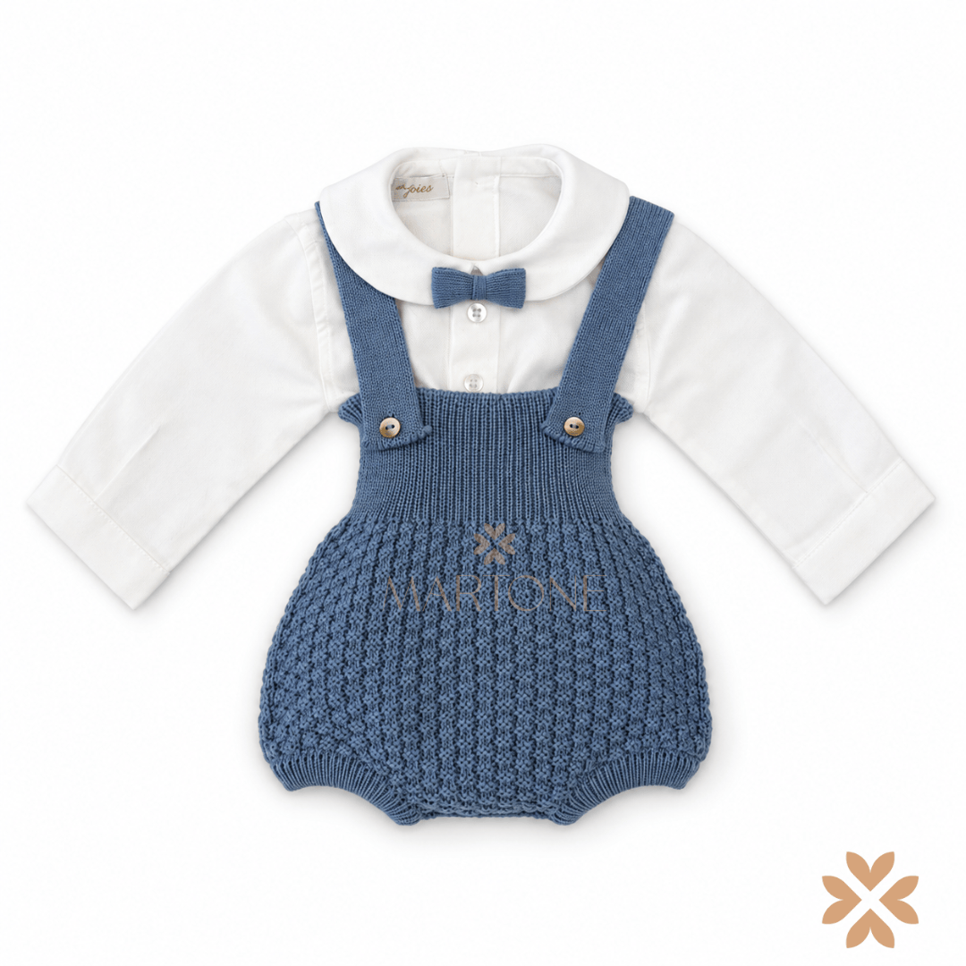 Completo Pagliaccetto in Maglia con Golfino