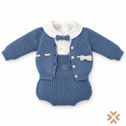 Completo Pagliaccetto in Maglia con Golfino