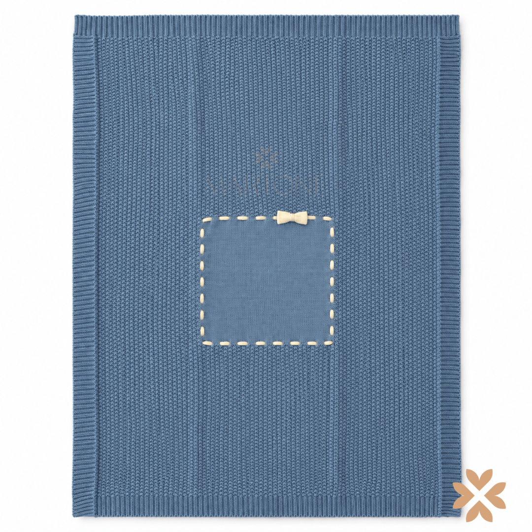 Copertina in Maglia con Fiocco