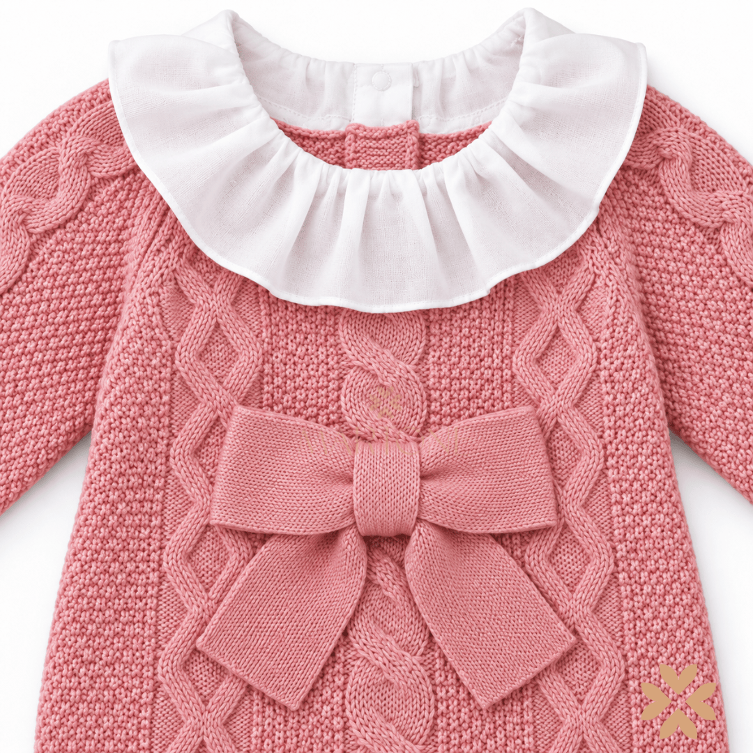 Tutina in Maglia con Maxi Fiocco