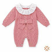 Tutina in Maglia con Maxi Fiocco