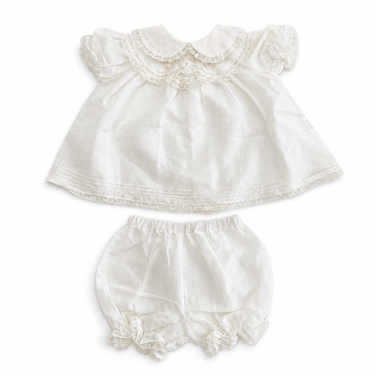 Completo blusa e culotte in lino - Creazioni Luana