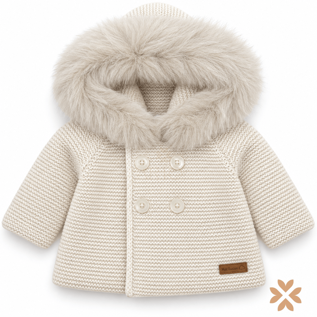 Cappotto in Maglia con Ecopelliccia - Mac Ilusion