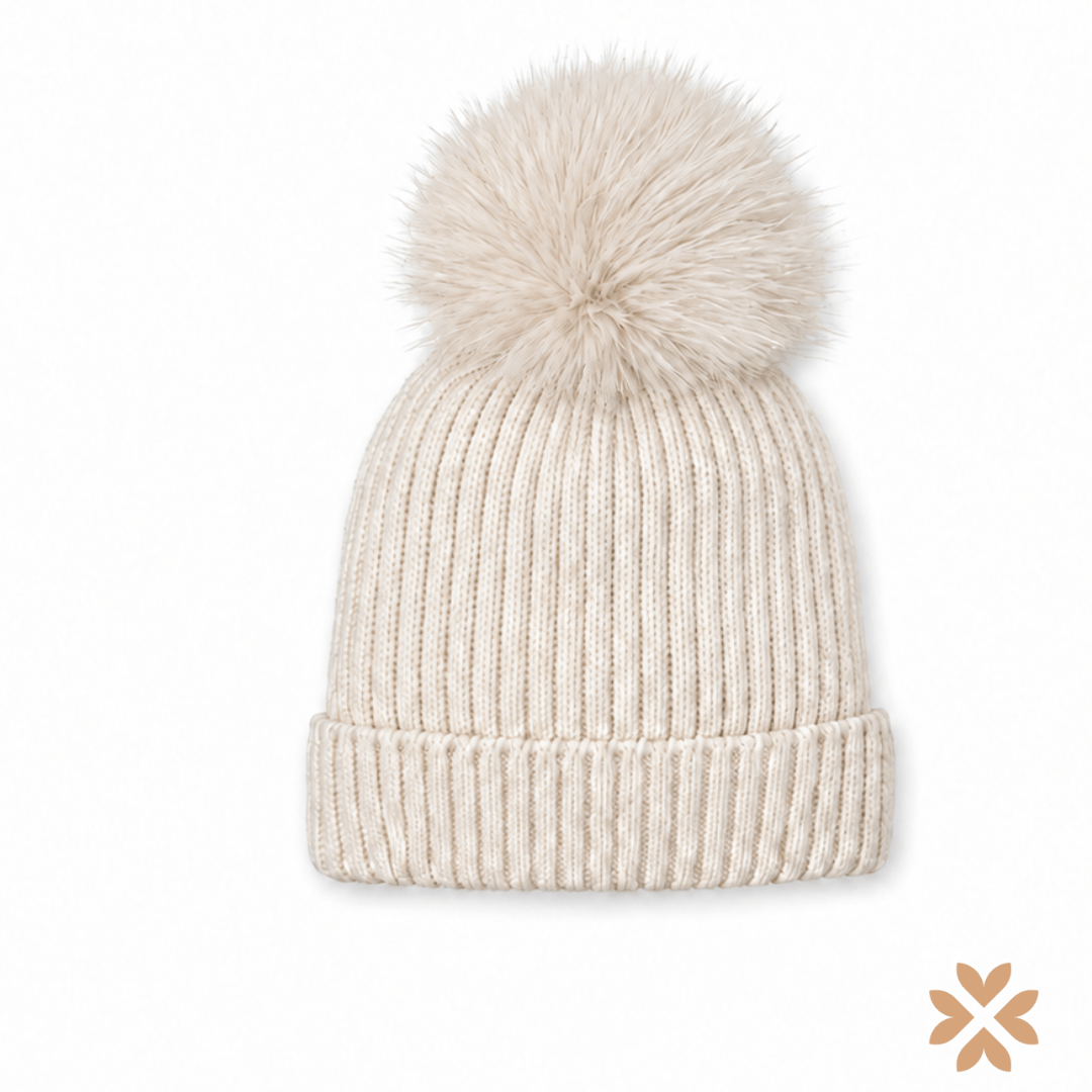 Cappello Bianco con Pompon - Mac Ilusion