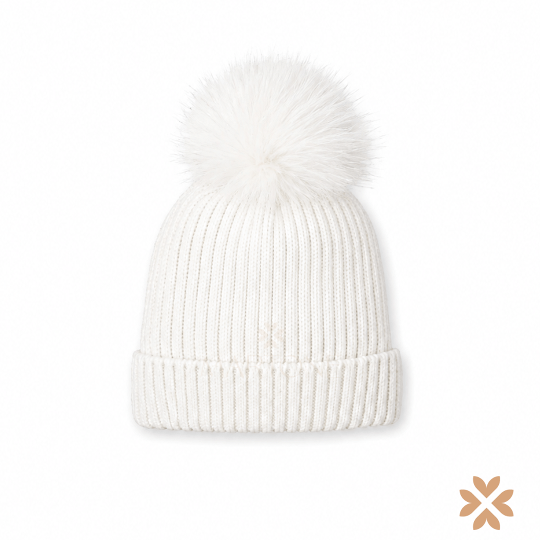 Cappello Bianco con Pompon - Mac Ilusion