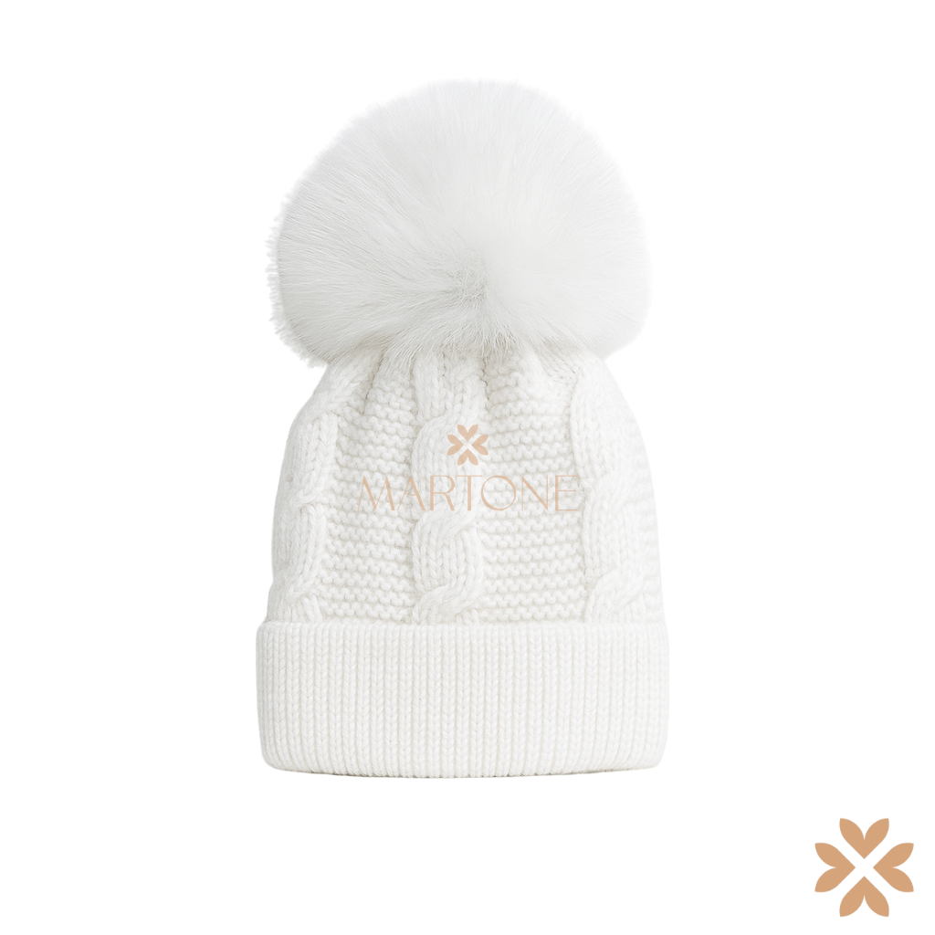 Cappello in maglia intrecciata