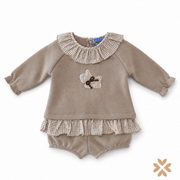 Coordinato beige bimba - Mac Ilusion