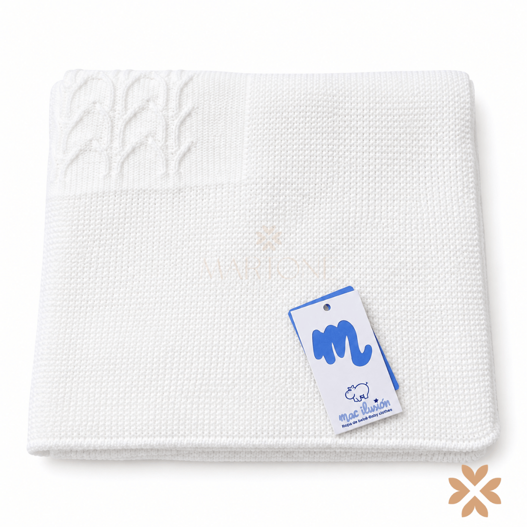 Coperta in lana a trecce - Mac Ilusion