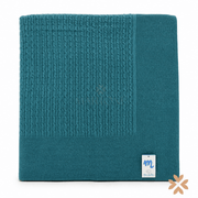 Coperta Neonato in Maglia con Lavorazione a Trecce