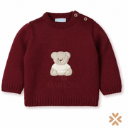 Maglioncino Orsetto Bordeaux - Mac Ilusion
