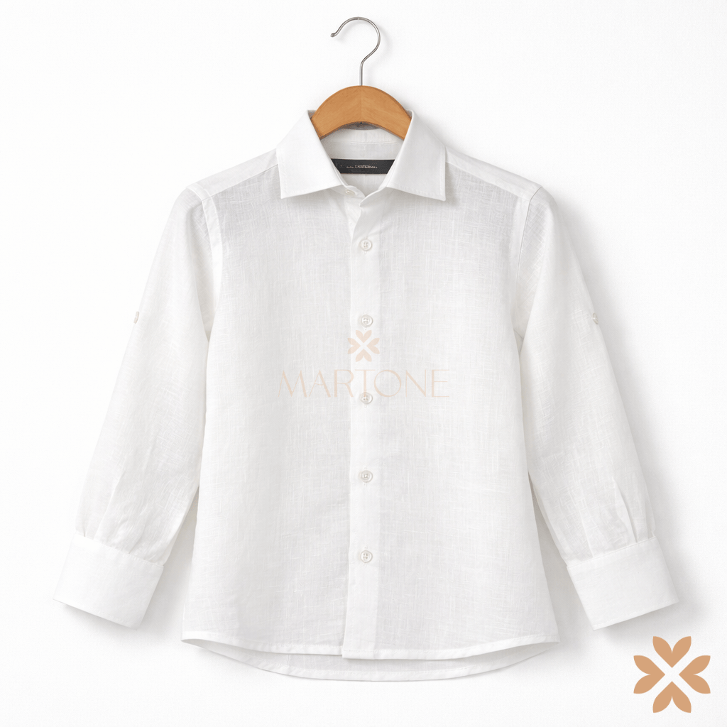 Camicia in lino con risvolti - Manuell&Frank
