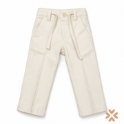 Pantalone in Gabardine Panna - Manuell&Frank