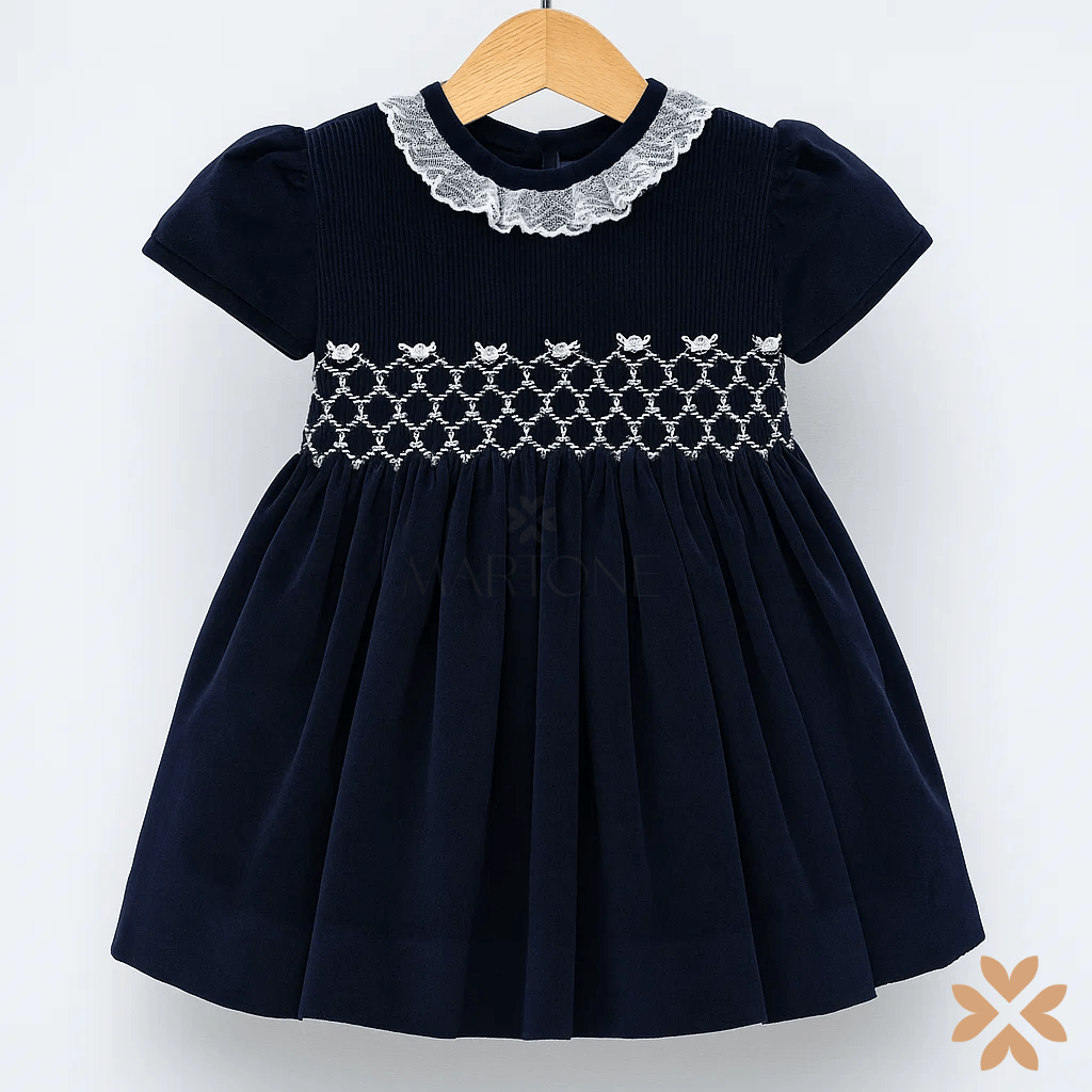 Abito "Bon Ton" velluto - Tartaleta