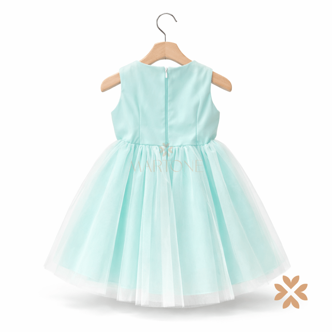 Abito elegante in tulle verde - Baby A