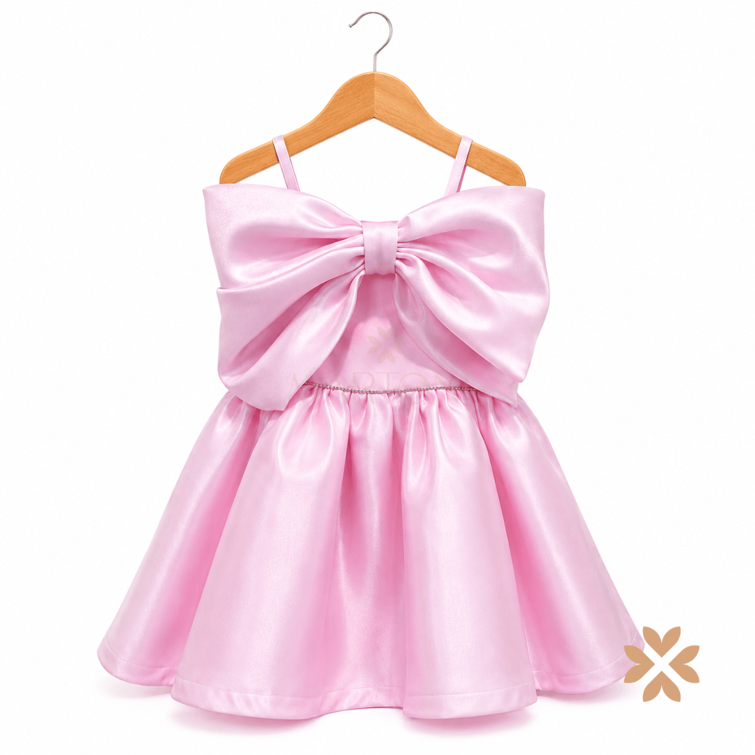 Abito Elegante  Maxi Fiocco - Rosa