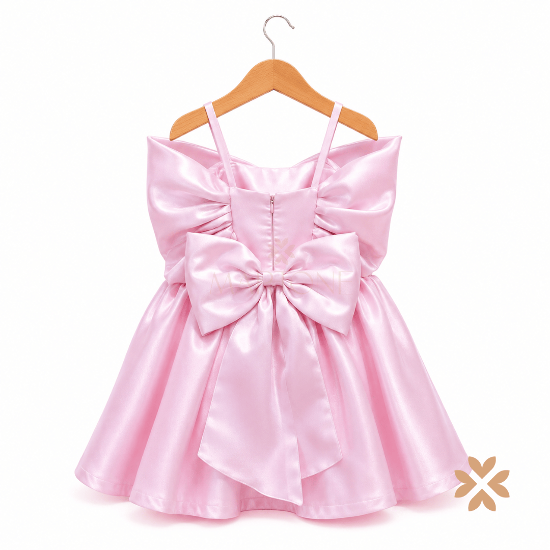 Abito Elegante  Maxi Fiocco - Rosa