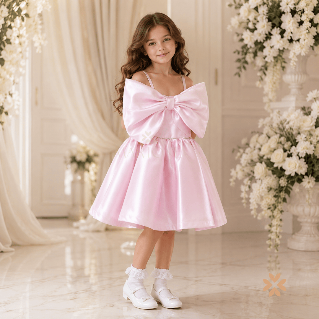Abito Elegante  Maxi Fiocco - Rosa